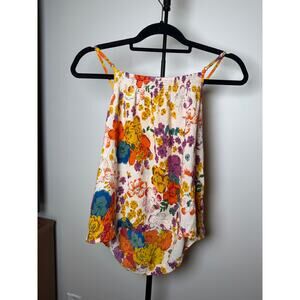 Floral Tank Top Anthropologie Size Medium